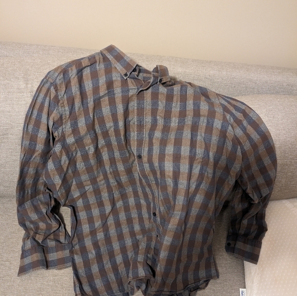 Nordstrom Men's Shop Trim Fit XXL Plaid Shirt - Picture 2 of 4